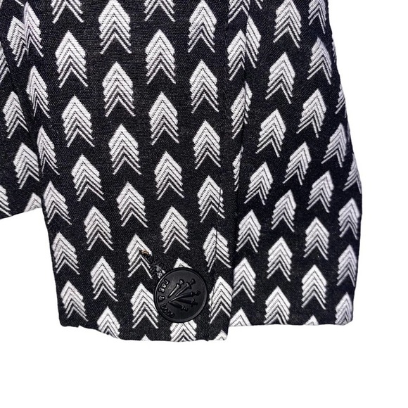 Rag & Bone Bailey Blazer Chevron Black and White Size 2 ~ - Picture 5 of 9